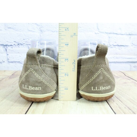 LL Bean Mountain Slippers Moccasin Dark Cement Size 8 M - Picture 6 of 9